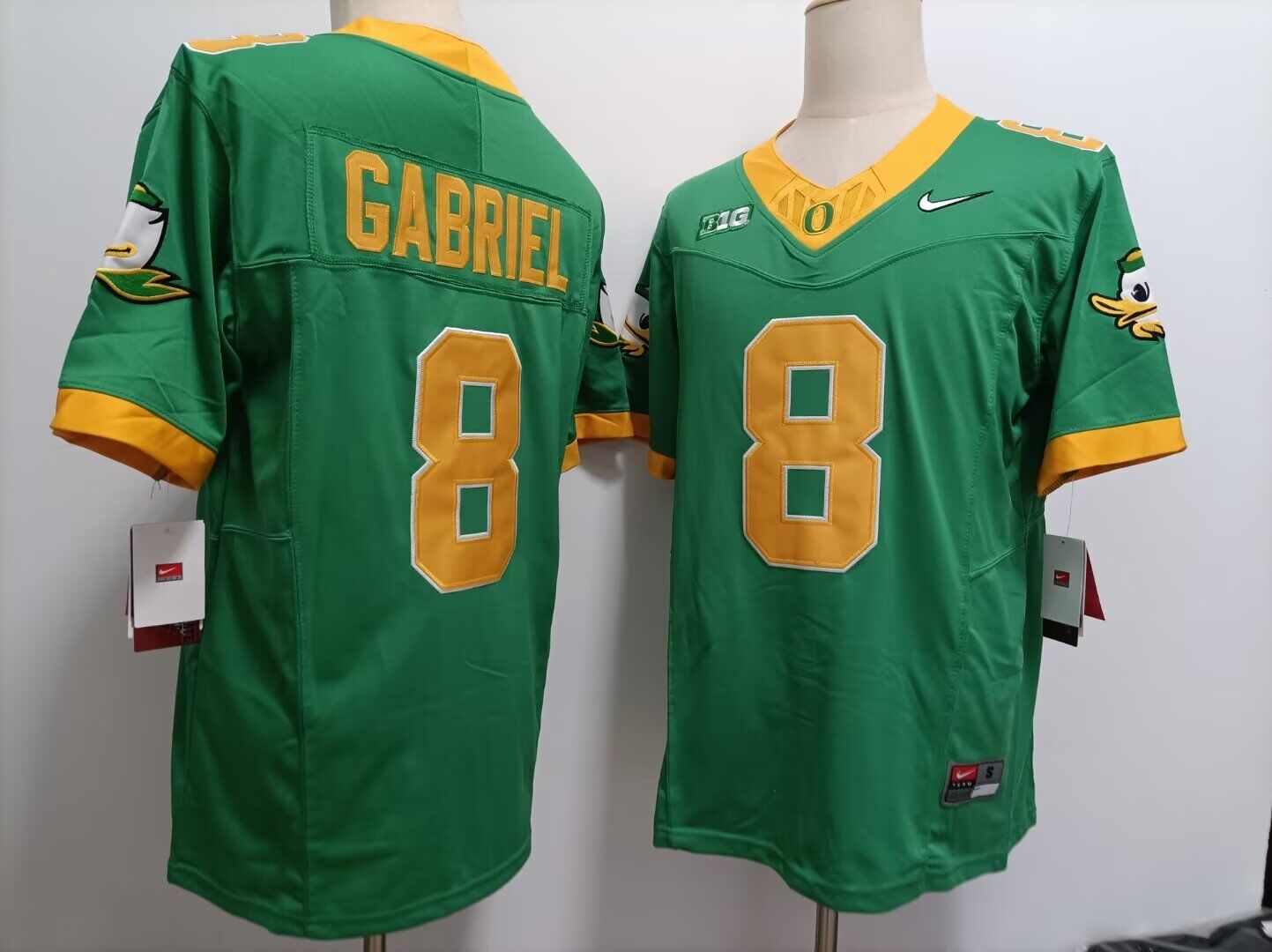 2024 NCAA Men Michigan Wolverines 8 Dillon Gabriel green Nike jersey